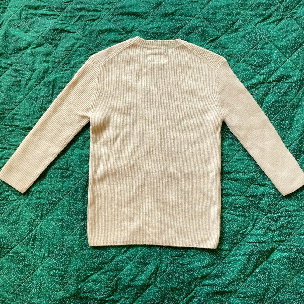 Tsumori Chisato 1/2 sleeve knit crewneck sweater -  100% wool - Picture 8 of 14